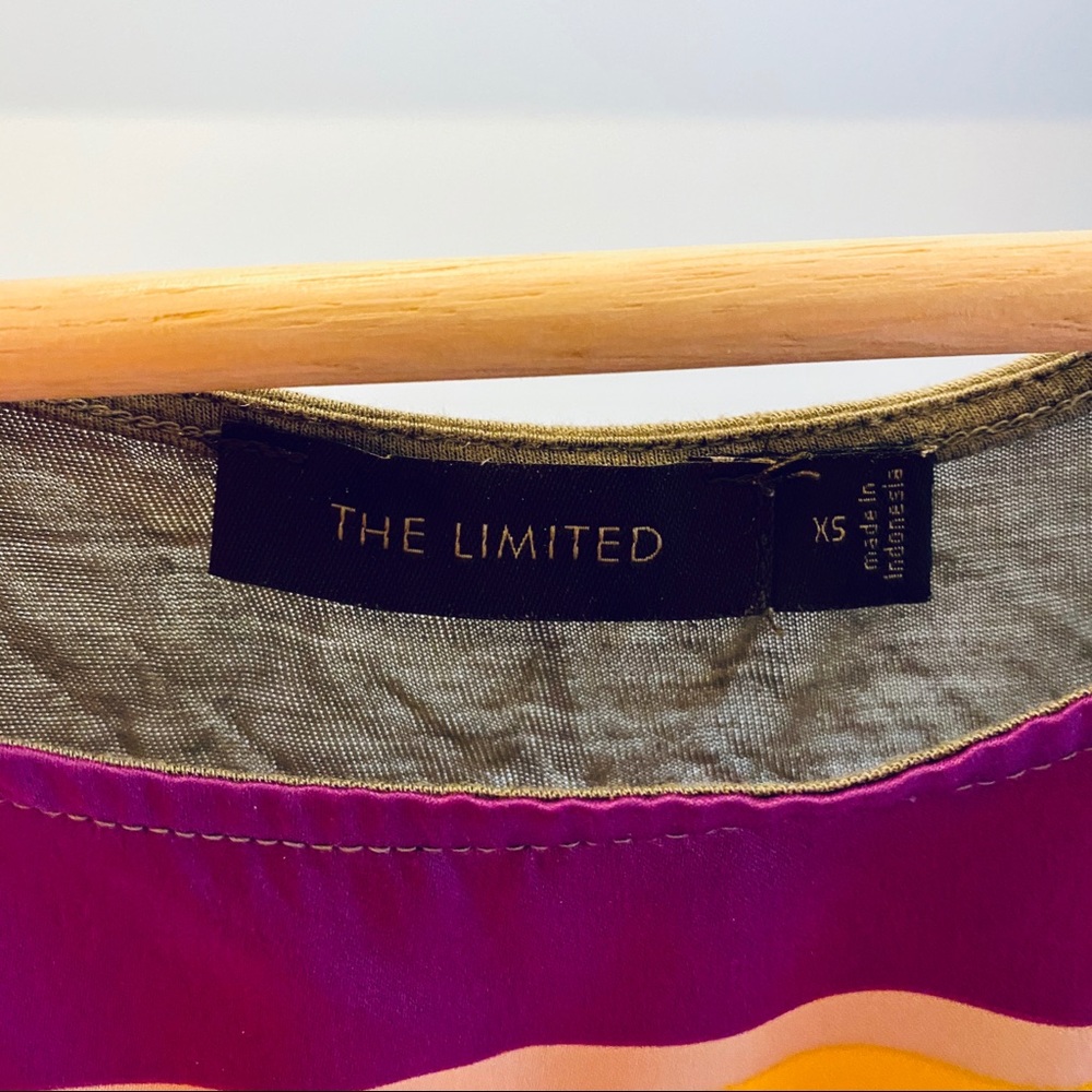 The Limited Mixed Media Tank - Olive/Gold/Fuchsia - Picture 3 of 3